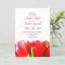 Search for red tulip wedding invitations Bridal