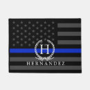 Search for police doormats Thin blue line