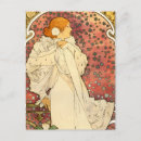 Recherche de camelias cartes postales Alphonse mucha