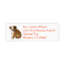 Search for bulldog return address labels Puppy