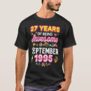 Search for years of being awesome tshirts 27th