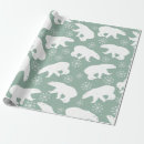 Search for polar bear wrapping paper Christmas pattern