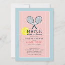 Search for tennis court invitations Pink