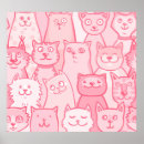 Search for pink cats art Pattern