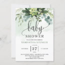 Search for succulent plants baby shower invitations Watercolor