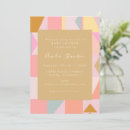 Search for gold geometric baby shower invitations Modern
