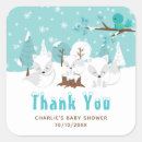 Search for winter fox stickers Baby shower