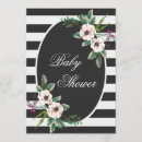 Search for white stripe baby invitations Mother to be