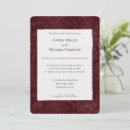 Search for deep red wedding invitations Flowers