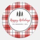 Search for red gingham stickers Flannel