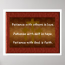 Recherche de patience posters Bible