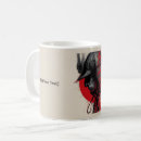 Recherche de guerrier japonais tasses Kanji