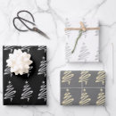 Search for gold and silver christmas wrapping paper Christmas tree pattern