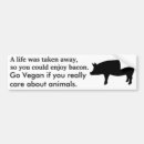 Search for vegans bumper stickers Pig