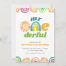 Search for mr onederful birthday invitations Rainbow