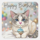 Search for birthday cupcake stickers Cat
