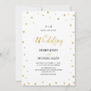 Search for gold confetti wedding invitations Chic