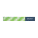 Search for blue and green return address labels Trendy