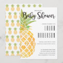 Recherche de motif ananas invitations Jaune