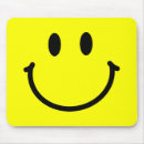 Recherche de visage heureux tapis souris Jaune