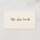 Recherche de calligraphie vintage cartes visite Simple
