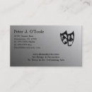 Recherche de theatre cartes visite Dramatique