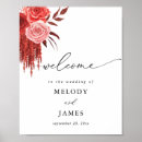 Search for red wedding signs Rustic