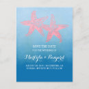 Search for starfish save the dates Pink