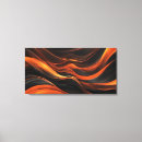 Search for black and orange canvas prints Abstract