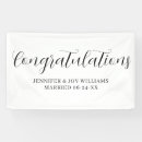 Search for congratulations wedding banners Bride and groom
