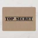 Search for agent 5x7 invitations Top secret