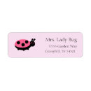 Search for ladybug return address labels Cute