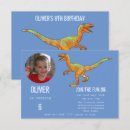 Search for boys 6th birthday invitations Dino party