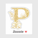 Search for initial p stickers Gold