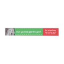Search for green paw print return address labels Red