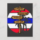 Recherche de drapeau de la thaïlande cartes postales Voyage