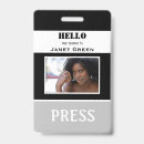 Search for press pass Reporter identification