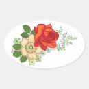 Search for red daisy flower stickers White