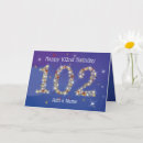 Search for 102 birthday cards One hundred and two