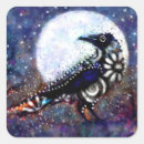 Search for white raven stickers Black