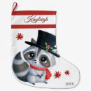 Search for raccoon christmas stockings Xmas