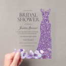 Search for violet bridal shower invitations Lavender