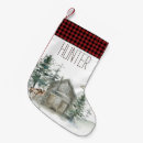 Search for plaid christmas stockings Country