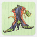 Search for witch on broom stickers Magic