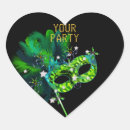 Recherche de masque vert autocollants Fête