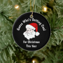 Search for coal ornaments Santa