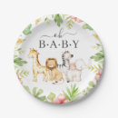 Search for gender neutral baby elephant plates Jungle