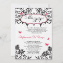 Search for pink butterfly quinceanera invitations Girly