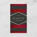 Search for black red gold business cards Salon