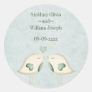 Search for love birds wedding stickers Heart